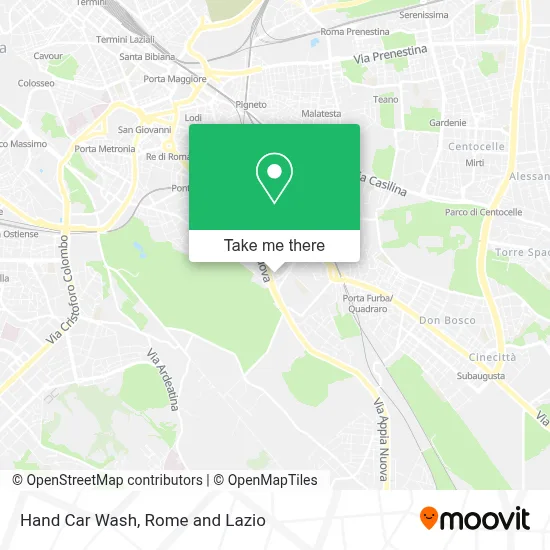Hand Car Wash map
