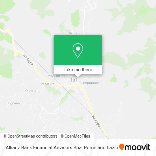Allianz Bank Financial Advisors Spa map
