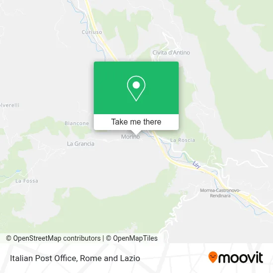 Italian Post Office map