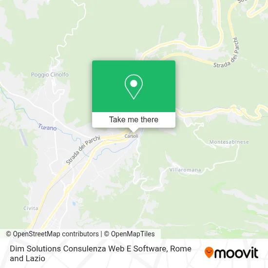 Dim Solutions Consulenza Web E Software map