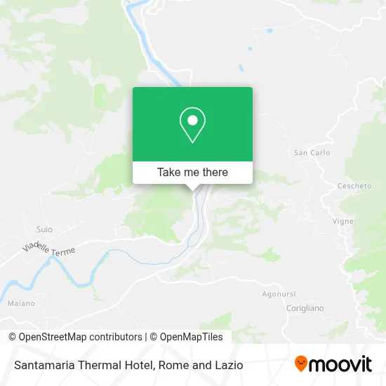 Santamaria Thermal Hotel map