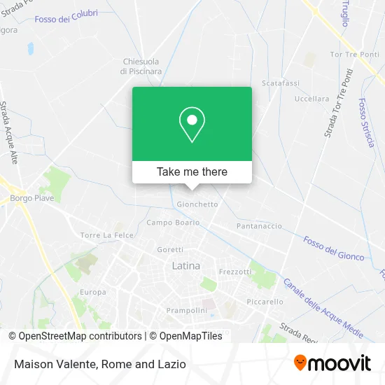Maison Valente map