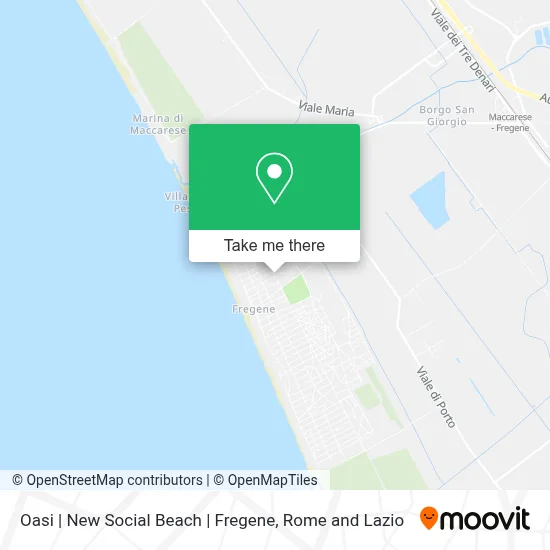 Oasi | New Social Beach | Fregene map