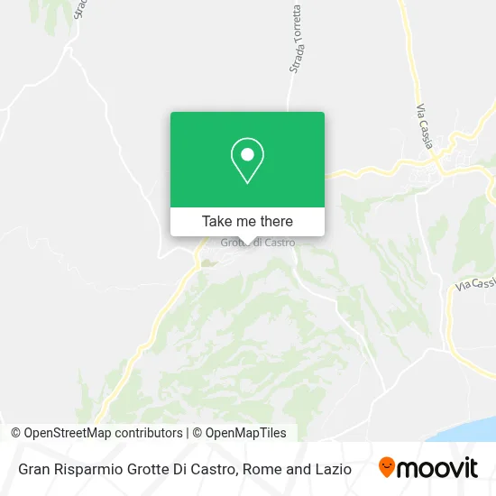 Gran Risparmio Grotte Di Castro map