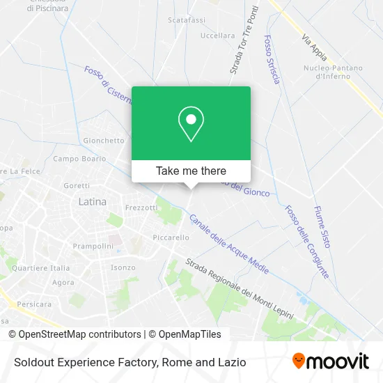 Soldout Experience Factory map