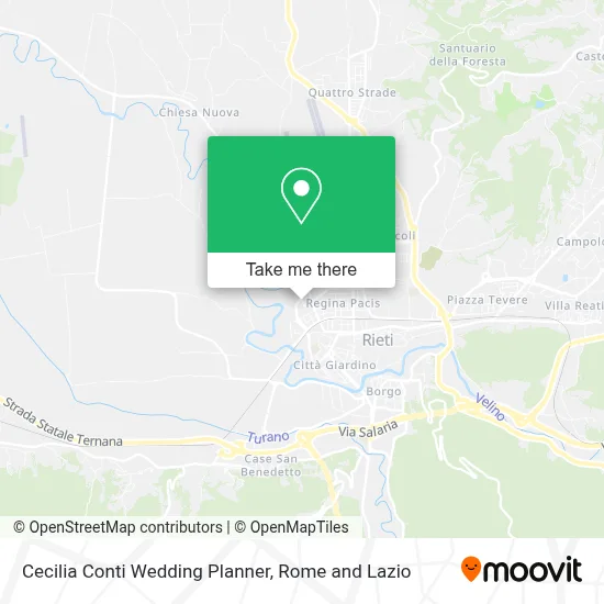 Cecilia Conti Wedding Planner map