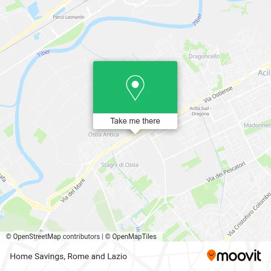 Home Savings map