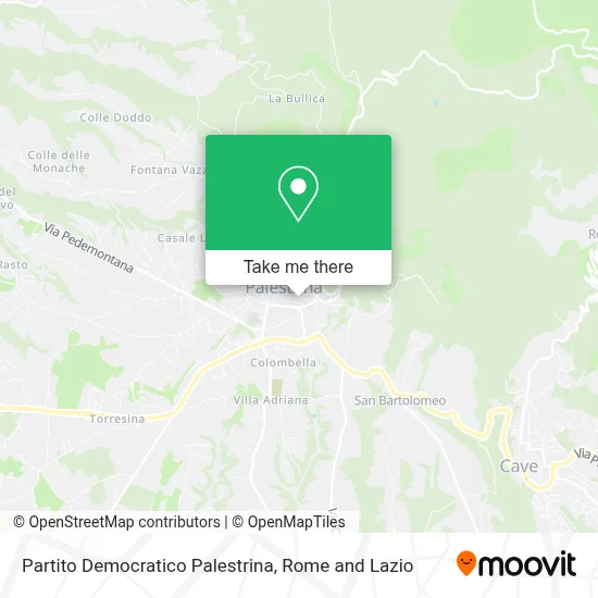 Partito Democratico Palestrina map