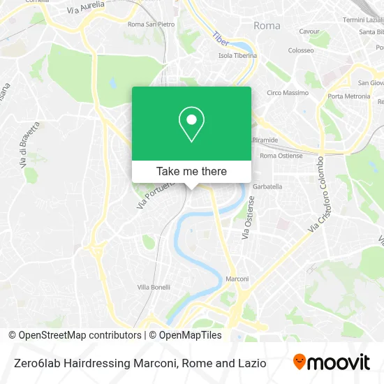Zero6lab Hairdressing Marconi map