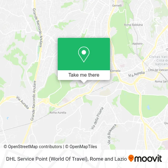 DHL Service Point (World Of Travel) map