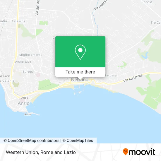 Western Union map