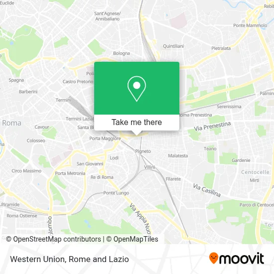 Western Union map