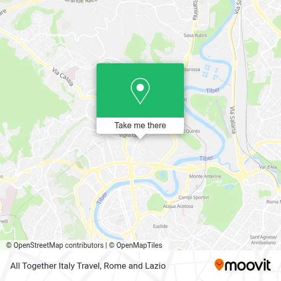 All Together Italy Travel map