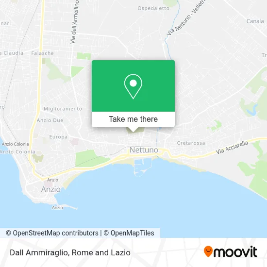 Dall Ammiraglio map
