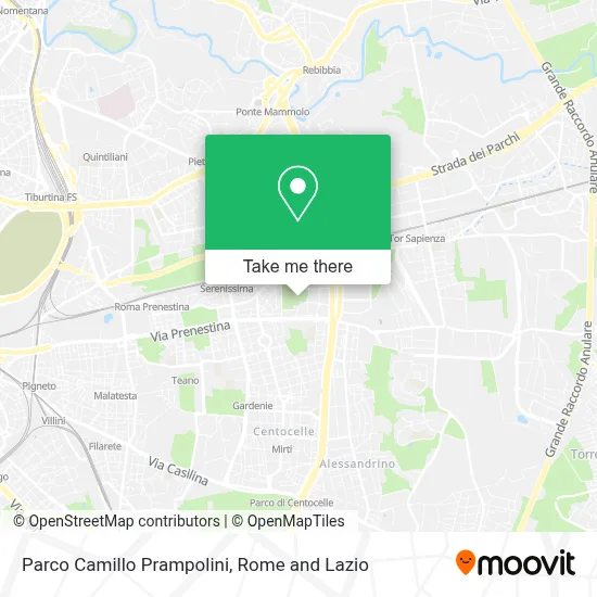 Parco Camillo Prampolini map