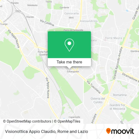 Visionottica Appio Claudio map