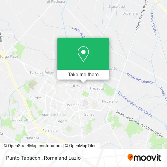 Punto Tabacchi map