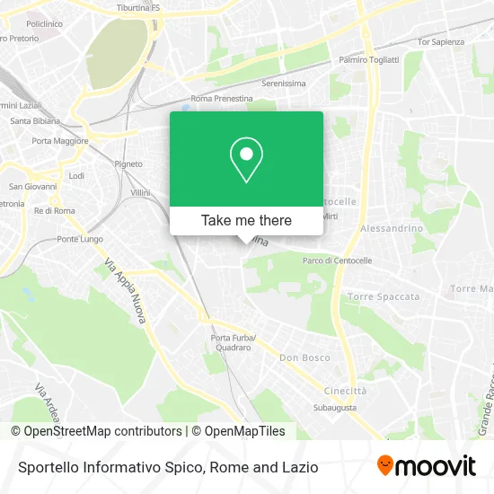 Sportello Informativo Spico map