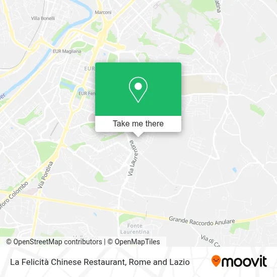 La Felicità Chinese Restaurant map