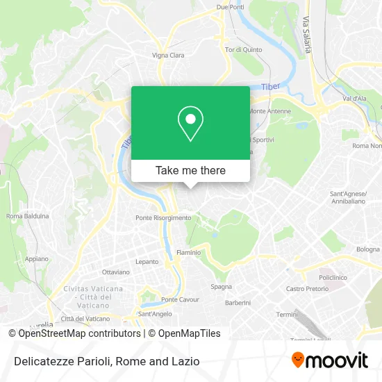 Delicatezze Parioli map