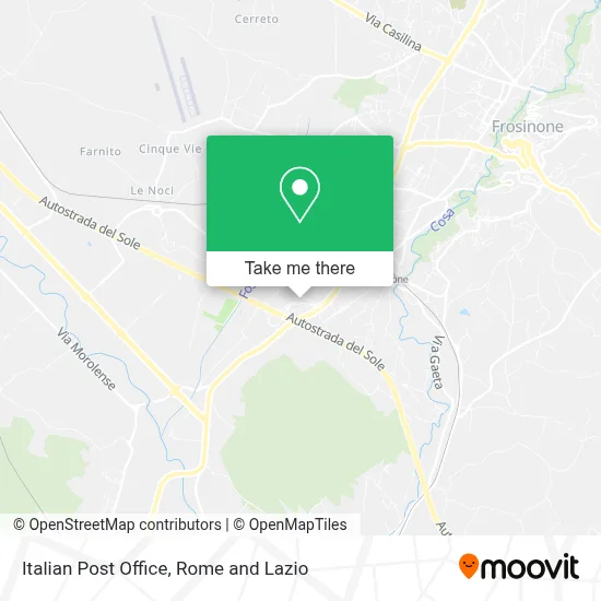 Italian Post Office map