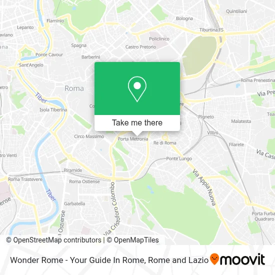 Wonder Rome - Your Guide In Rome map