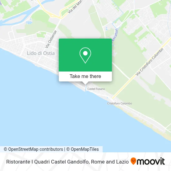 Ristorante I Quadri Castel Gandolfo map