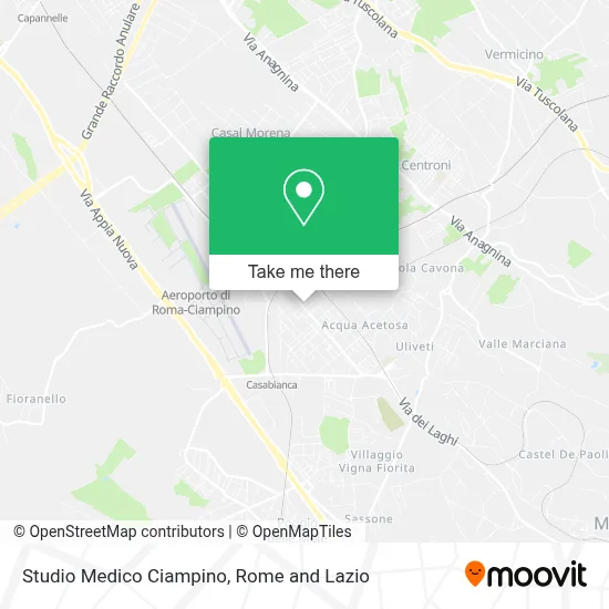 Studio Medico Ciampino map