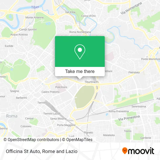 Officina St Auto map