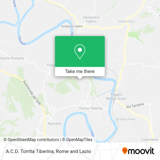 A.C.D. Torrita Tiberina map