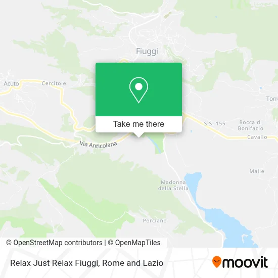 Relax Just Relax Fiuggi map