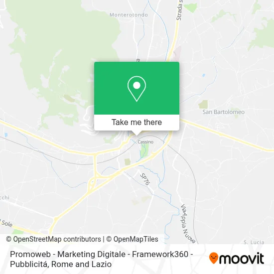 Promoweb - Marketing Digitale - Framework360 - Pubblicitá map