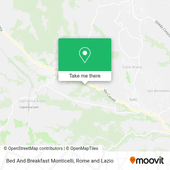 Bed And Breakfast Monticelli map