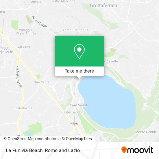 La Funivia Beach map