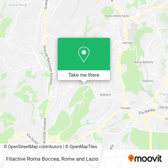 Fitactive Roma Boccea map