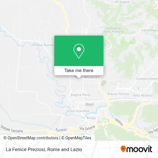 La Fenice Preziosi map