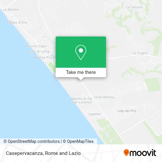 Casepervacanza map