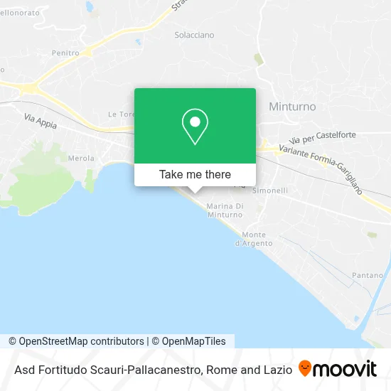 Asd Fortitudo Scauri-Pallacanestro map