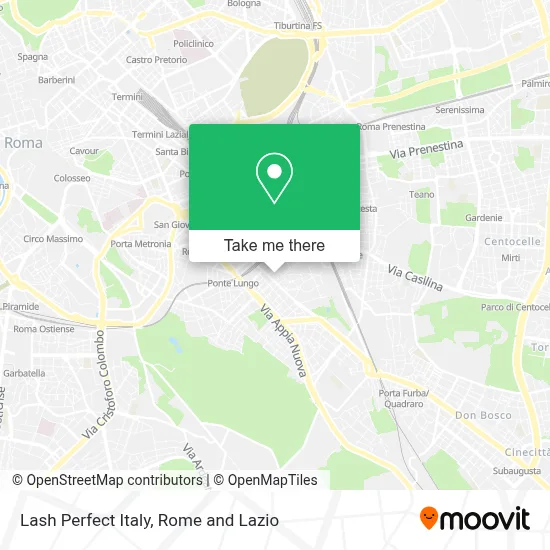 Lash Perfect Italy map