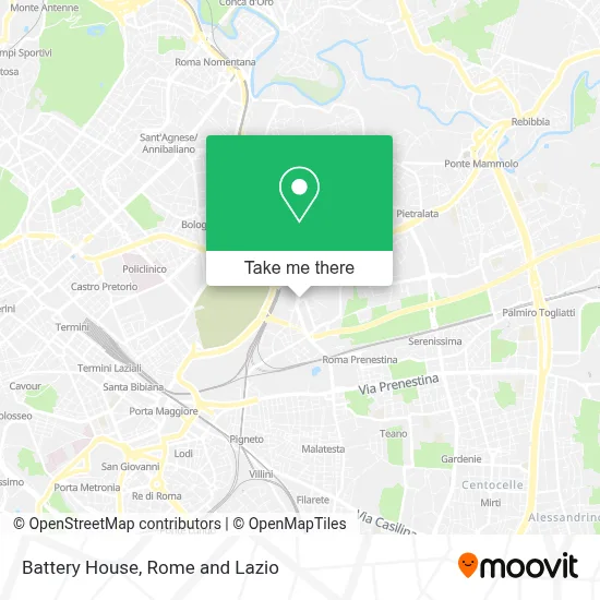 Battery House map