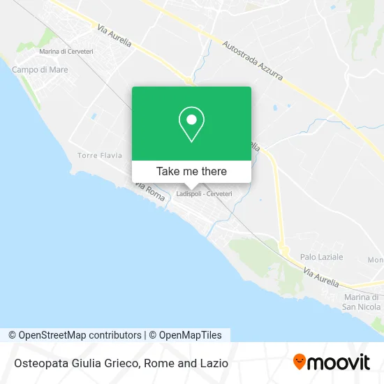 Osteopata Giulia Grieco map