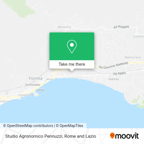 Studio Agronomico Pennuzzi map