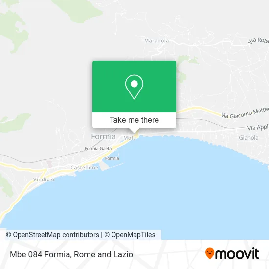 Mbe 084 Formia map