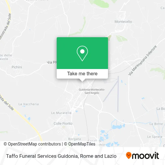 Taffo Funeral Services Guidonia map