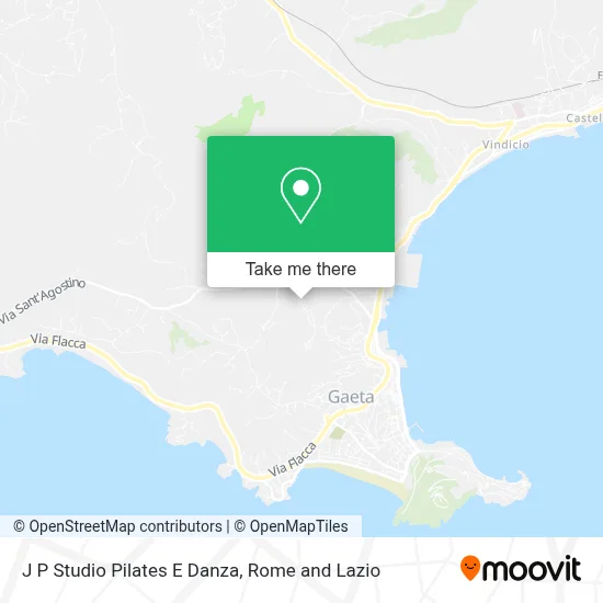 J P Studio Pilates E Danza map