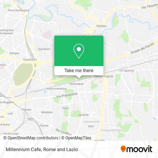 Millennium Cafe map