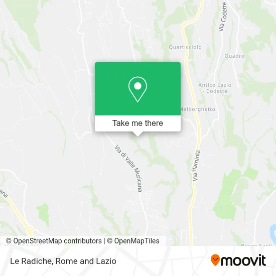 Le Radiche map