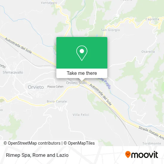 Rimep Spa map