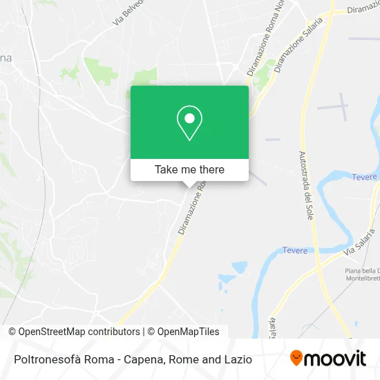 Poltronesofà Roma - Capena map