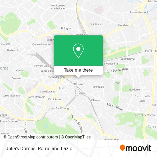 Julia's Domus map